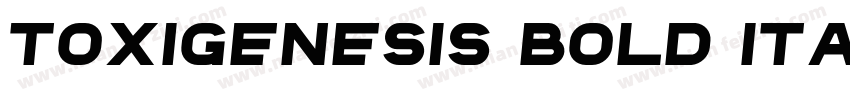 Toxigenesis Bold Italic字体转换